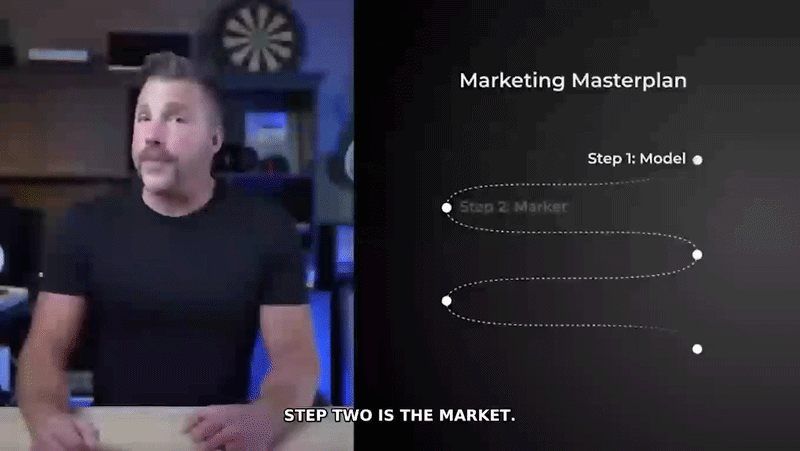 A rendered lesson video frame