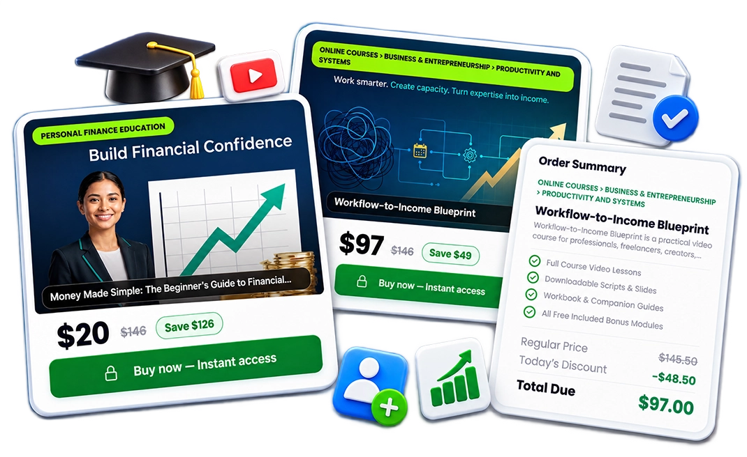 Sell course creation as a service